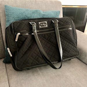Vera Bradley Black Laptop Organizer Tote Bag